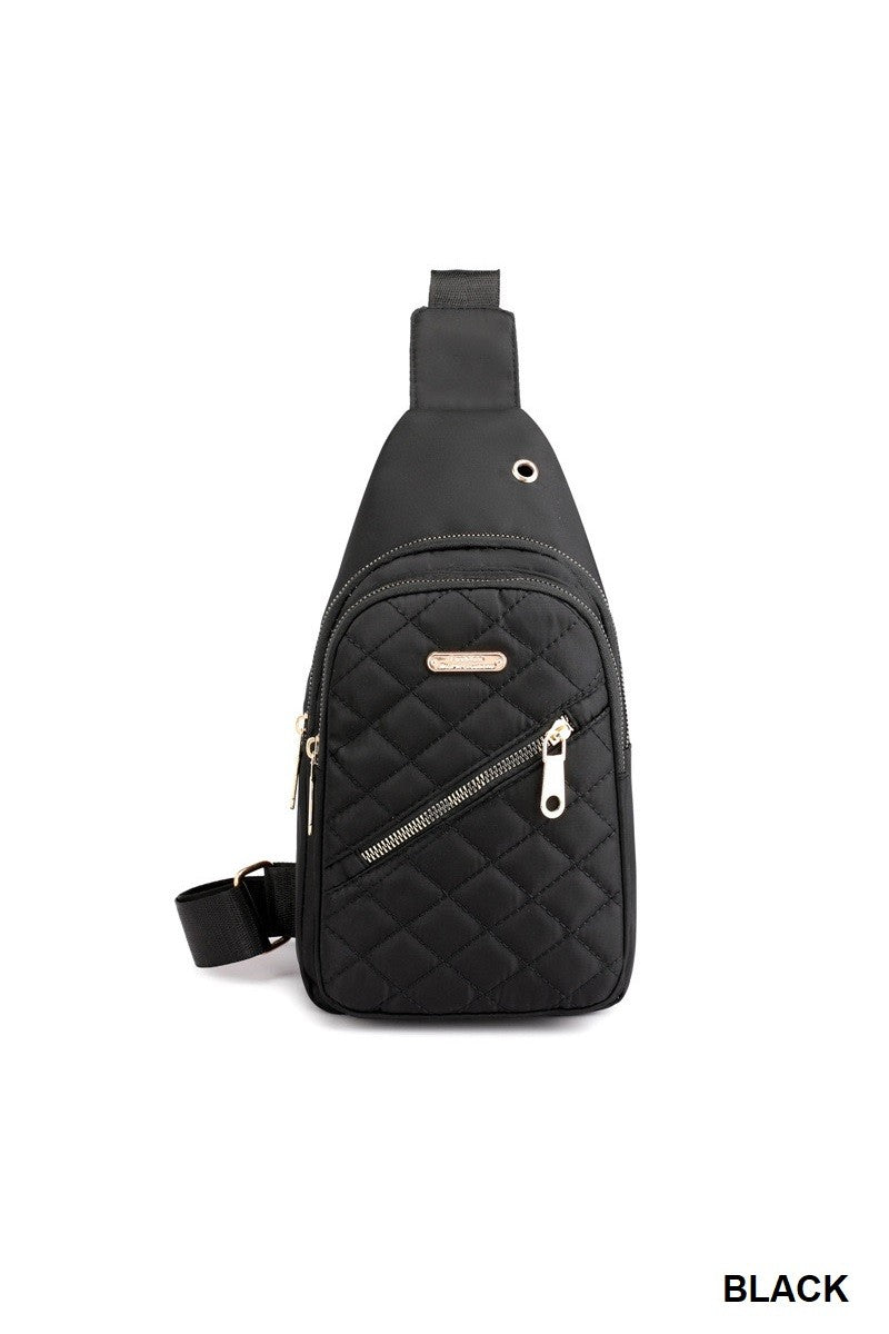 Quilted Crossbody Sling Bag