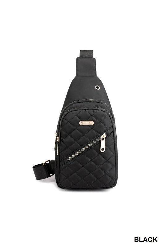 Quilted Crossbody Sling Bag