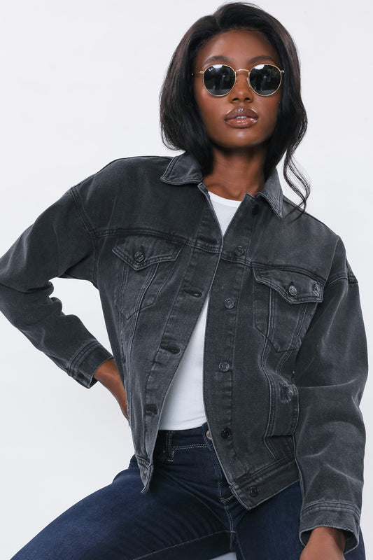 Oversized Boyfriend Jean Jacket