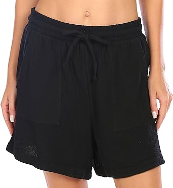 Drawstring Banded Hem Shorts