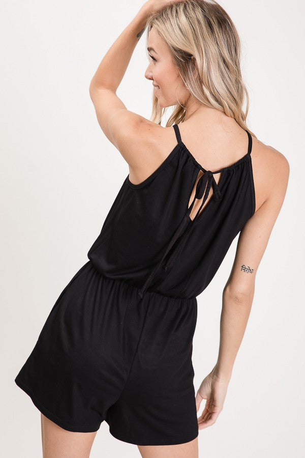 Romper with Keyhole Back