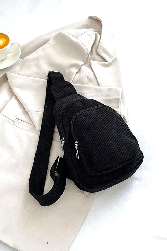 Corduroy Vintage Crossbody Sling Bag