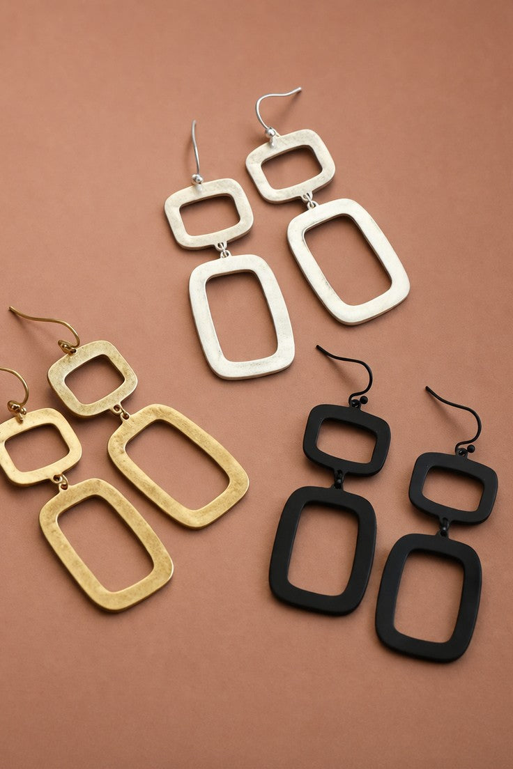 Metal Drop Earrings