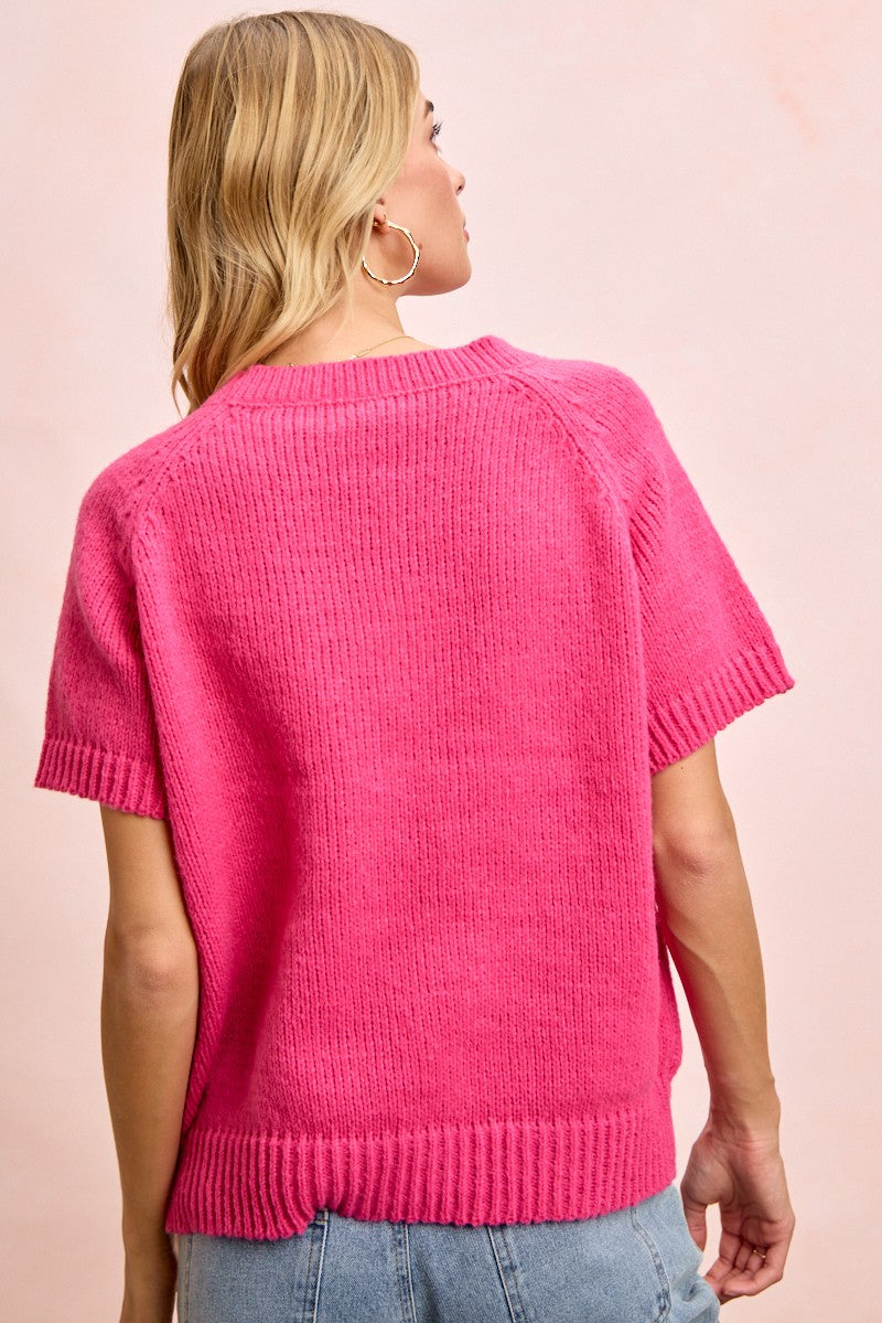 Flower Short Sleeve Top