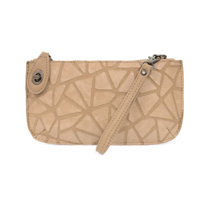 Geo Crossbody Wristlet Clutch