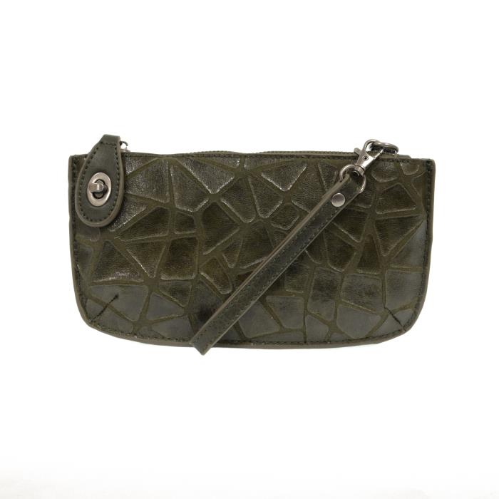 Geo Crossbody Wristlet Clutch