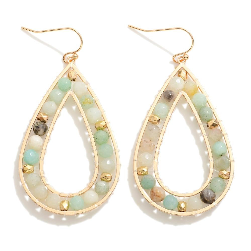 Metal Teardrop Earring