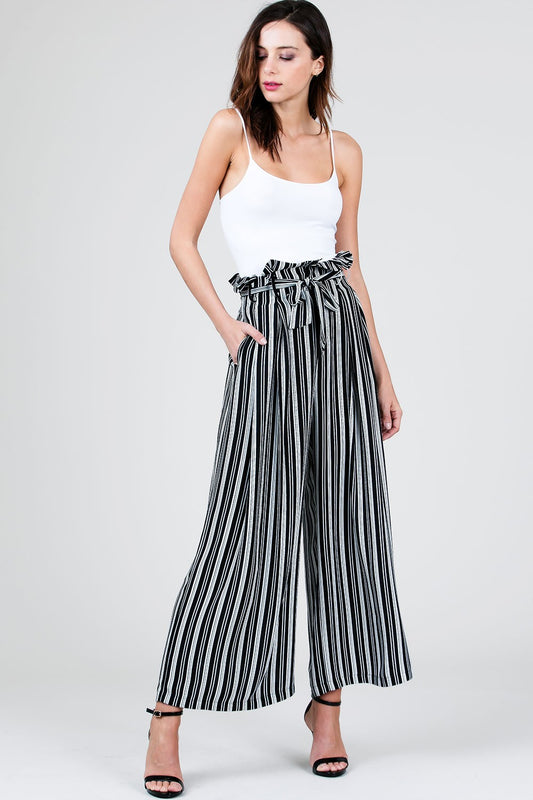 Paper Bag Palazzo Pants