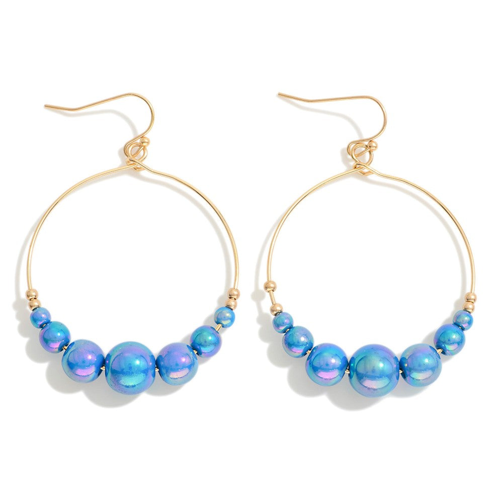 Pearlescent Beaded Earring