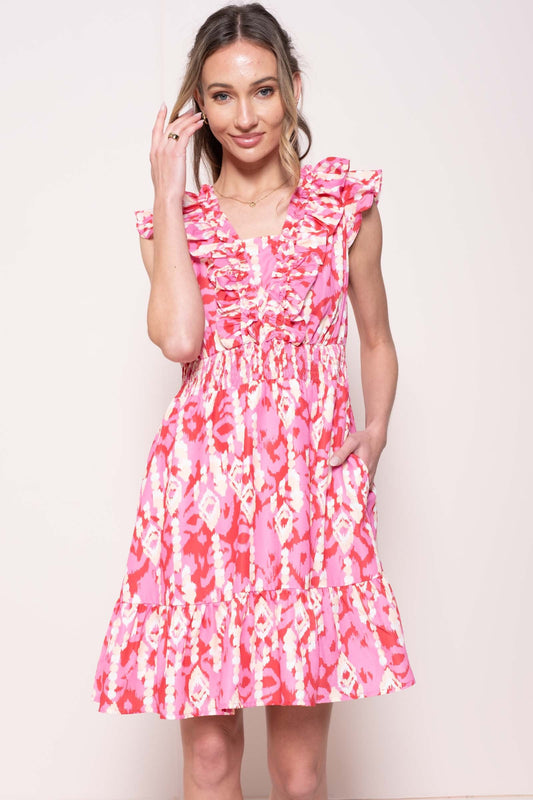 Pink Ruffle Dress