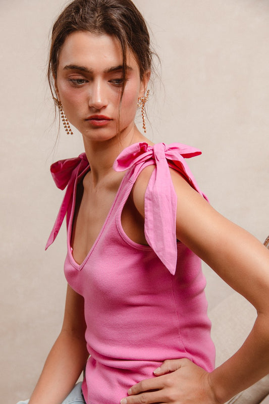 Pink Tie Tank