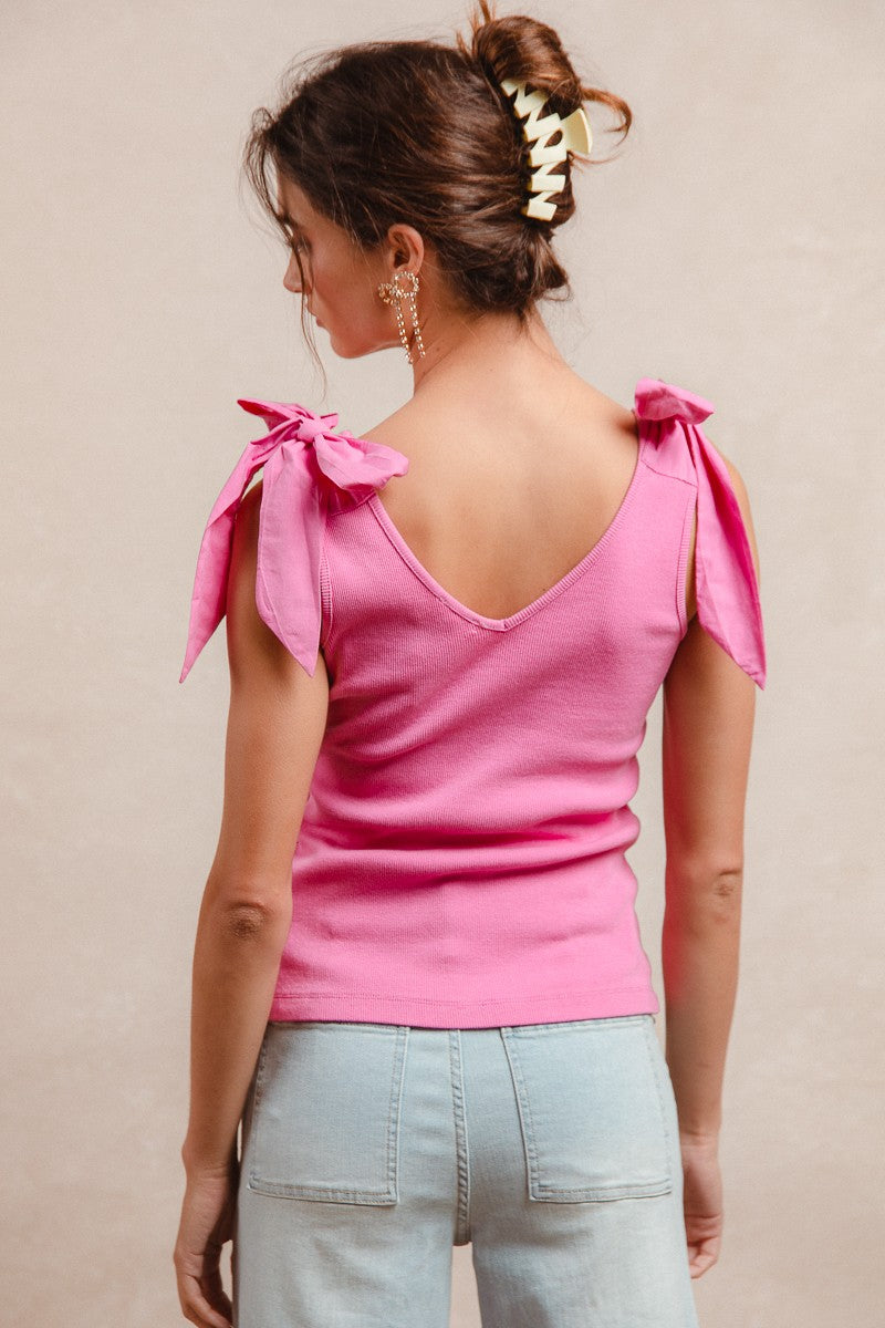 Pink Tie Tank