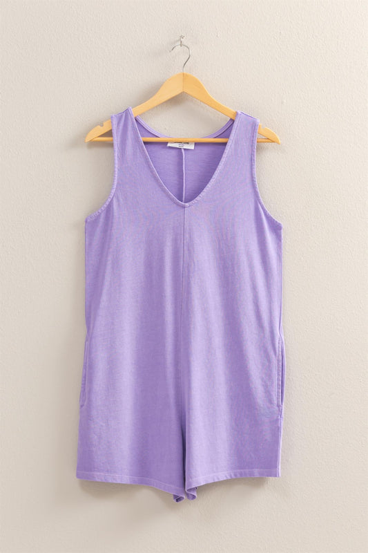 V-Neck Sleeveless Romper *FINAL SALE*