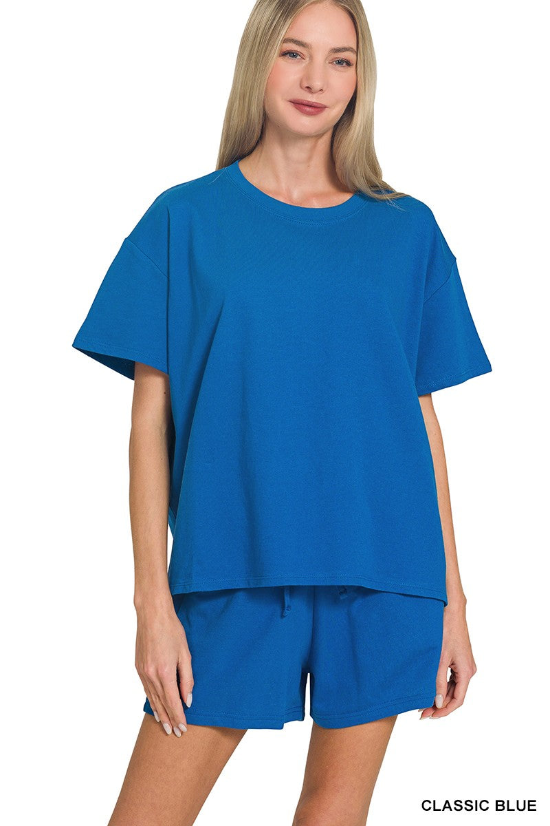 French Terry Shorts & Shirt Set