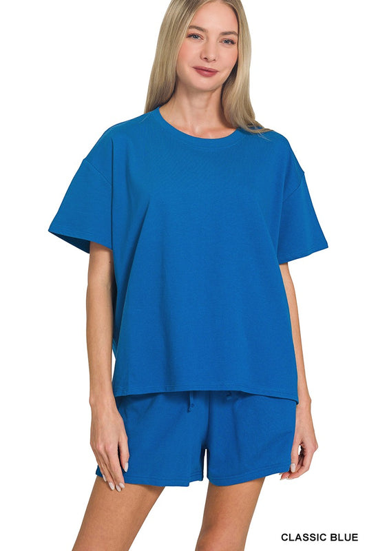 French Terry Shorts & Shirt Set