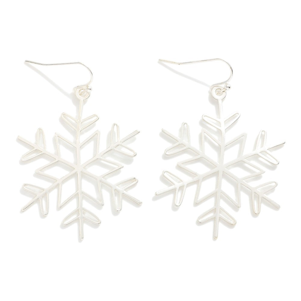 Star Snowflake Drop Earring