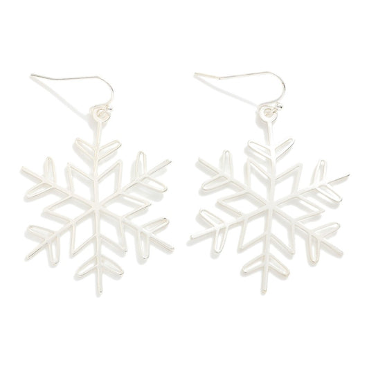 Star Snowflake Drop Earring