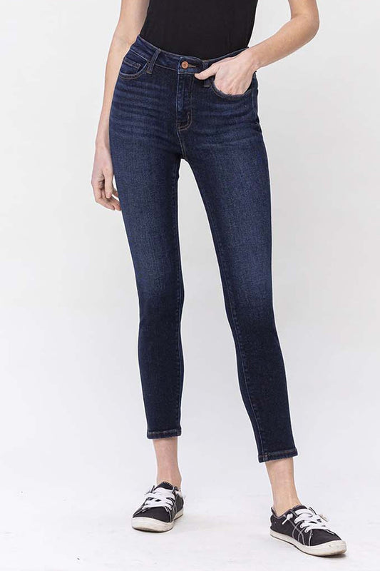 High Rise Crop Skinny Jean