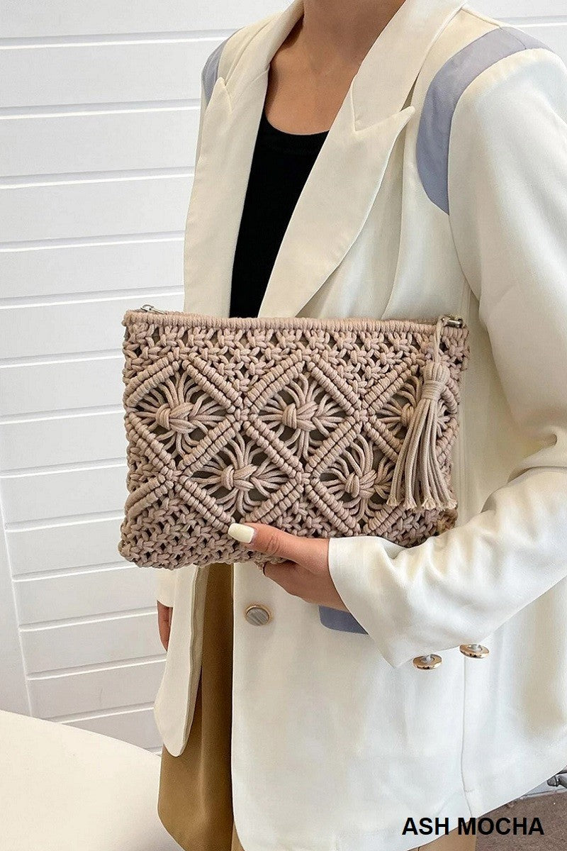 Woven Bohemian Crochet Shoulder Bag