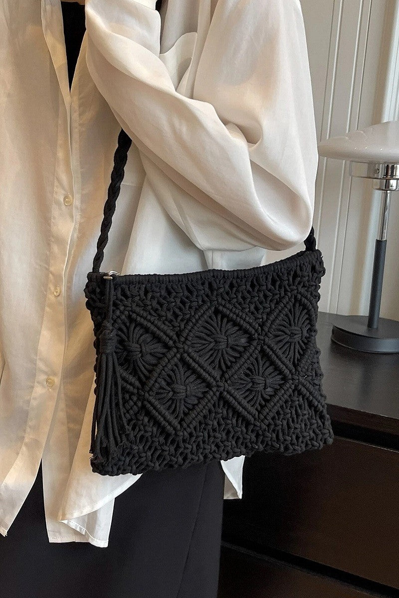 Woven Bohemian Crochet Shoulder Bag