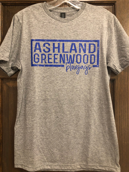 AG Gray Distressed Tee